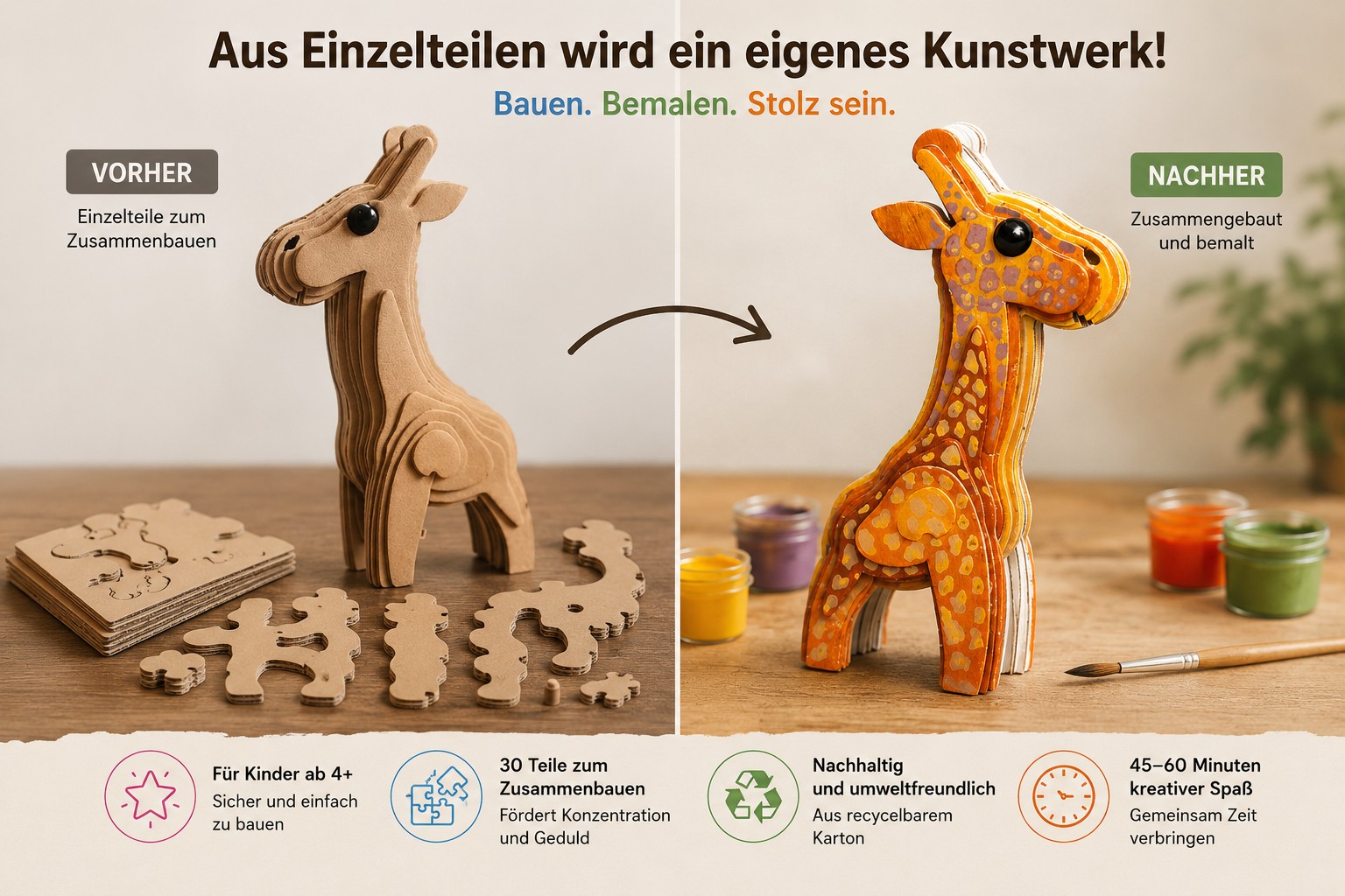 Giraffe Vorher Nachher Übersicht